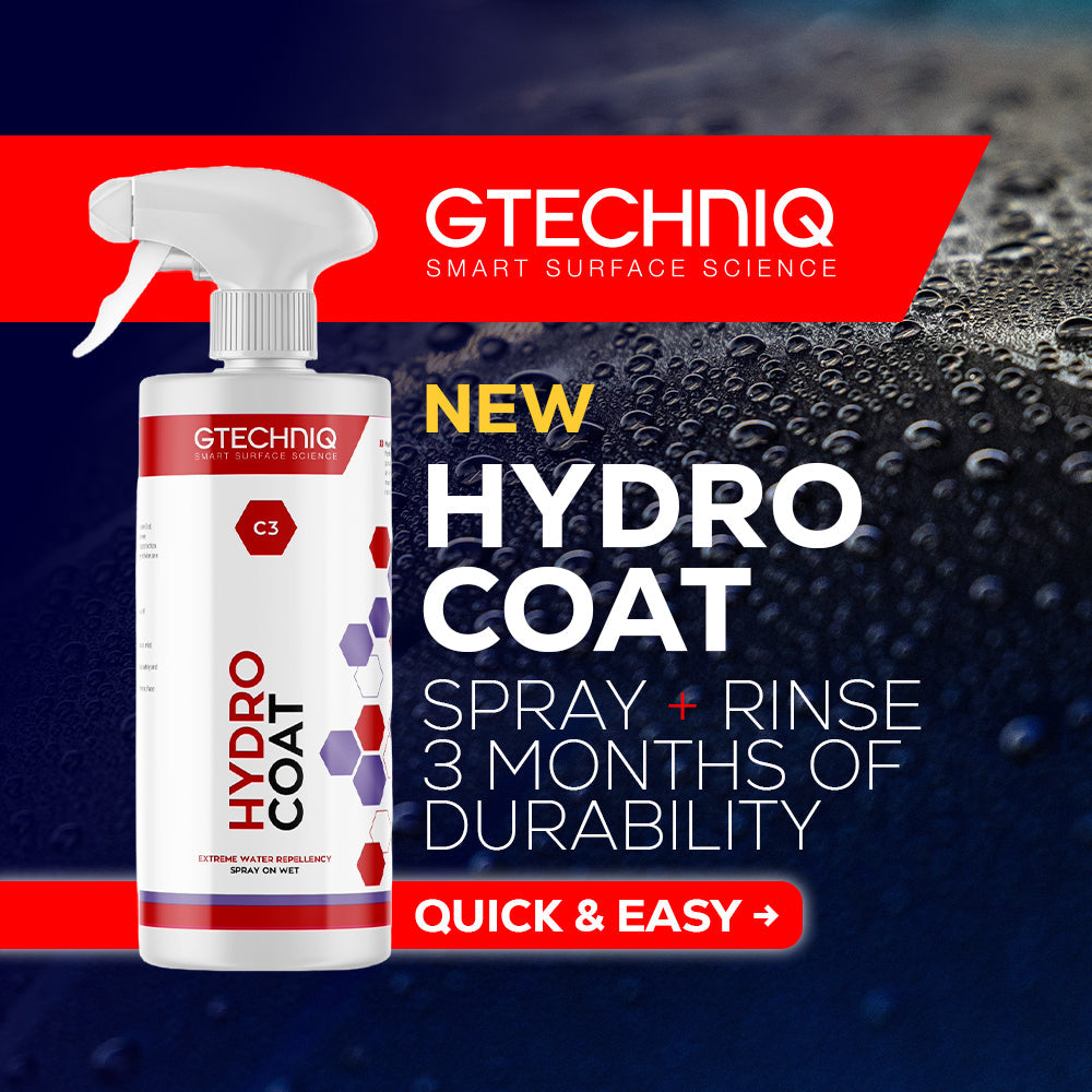 Introducing Gtechniq C3 Hydro Coat - Hydrophobic Spray Sealant