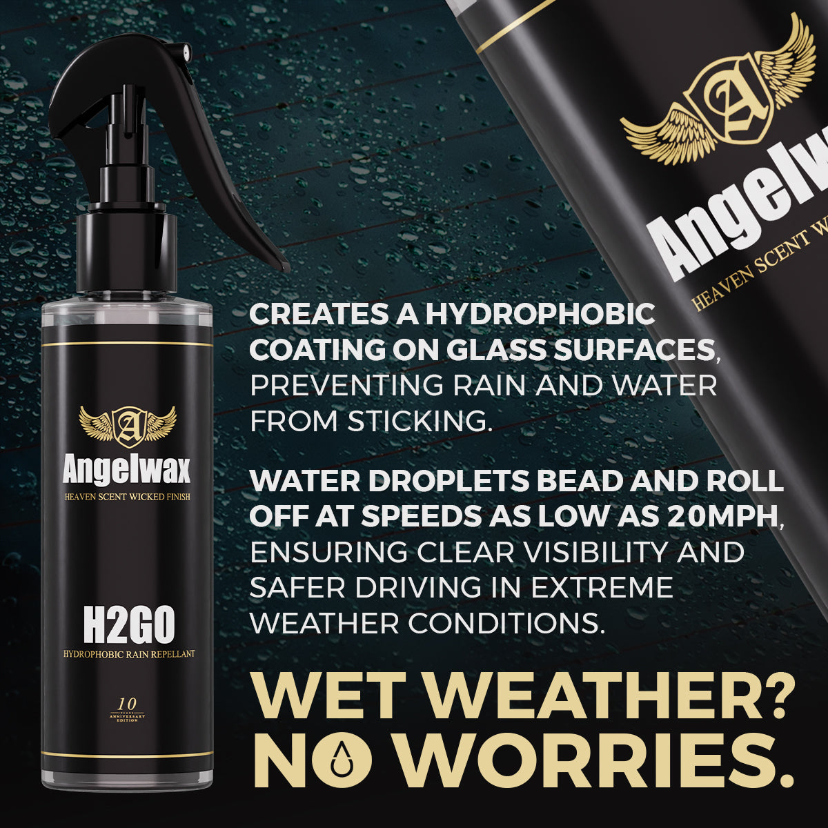 Angelwax H2GO – THE ULTIMATE RAIN REPELLENT
