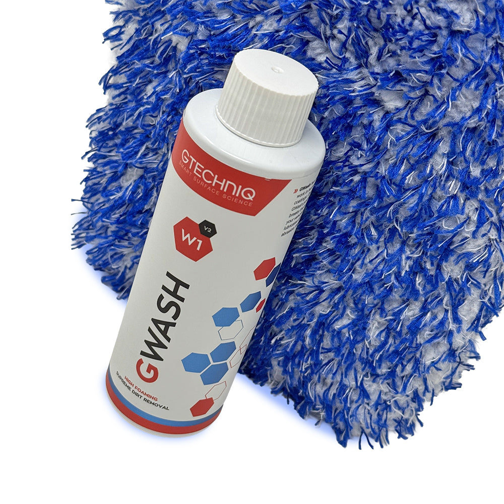 Gtechniq GWash & Clean and Shiny Washmeister 3000 Microfibre Wash Mitt Combo