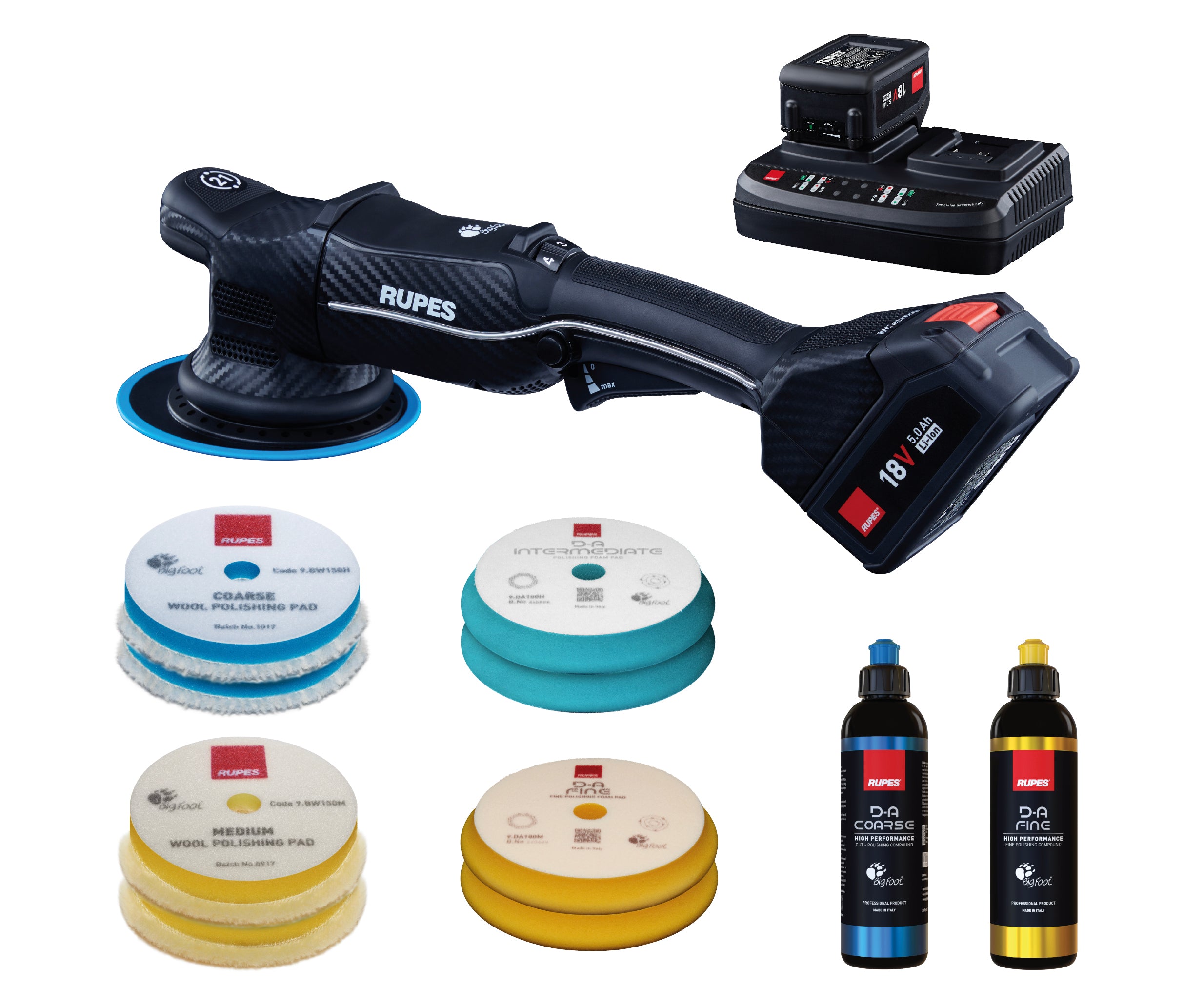 Rupes iBrid Bigfoot Cordless Polisher HLR21