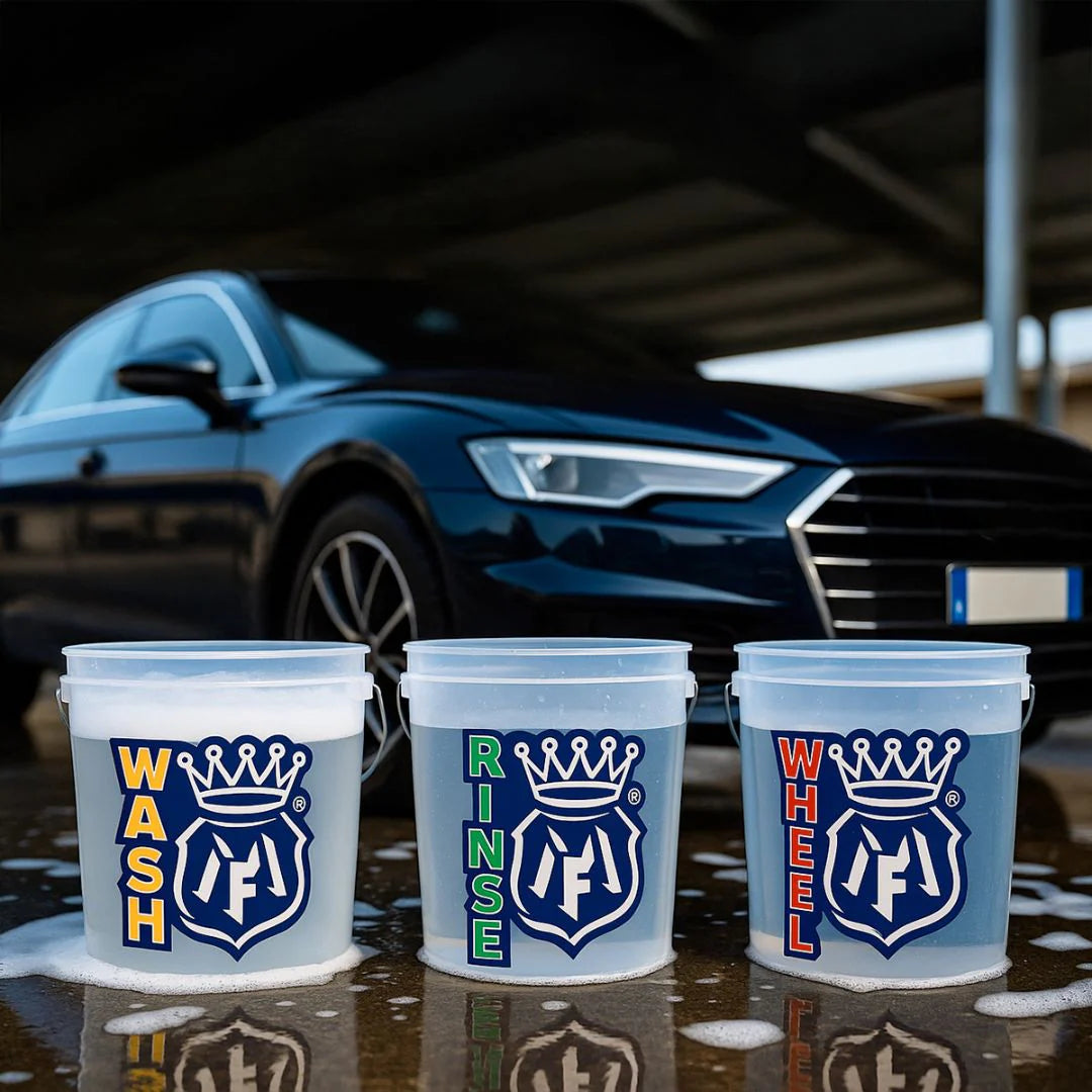 Labocosmetica Wash, Rinse and Wheels Detailing Bucket Stickers