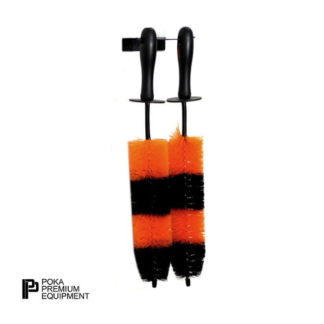 Poka Premium Double Brush Holder