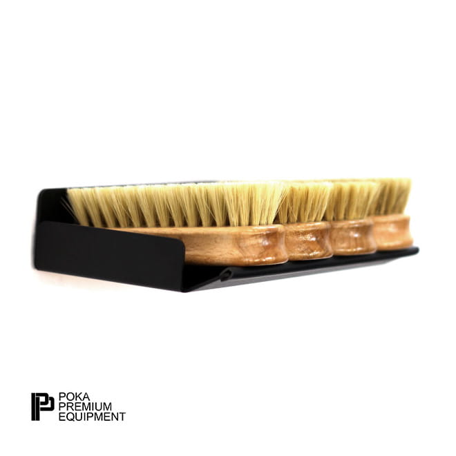 Poka Premium Leather and Upholstery Brush Shelf