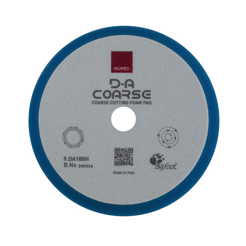 Rupes D-A Coarse High Performance Coarse Foam Pad Blue 180mm