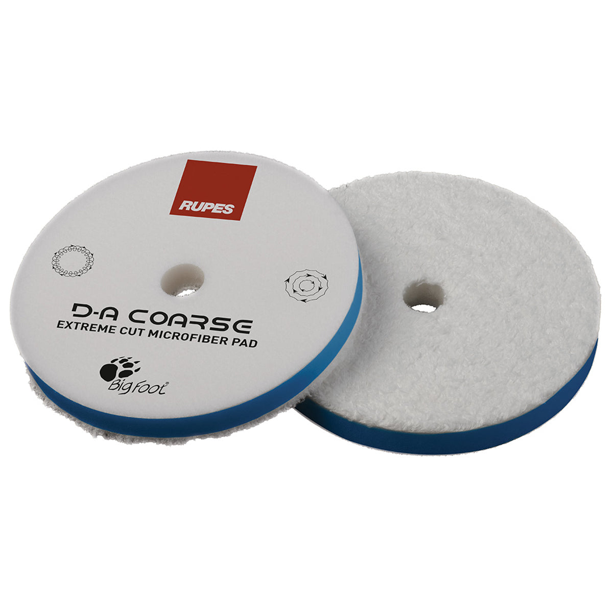 Rupes D-A Coarse Microfiber Pad - Various Sizes
