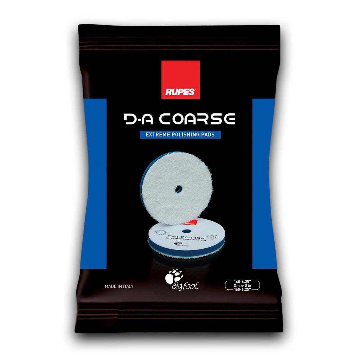 Rupes D-A Coarse Microfiber Pad - Various Sizes