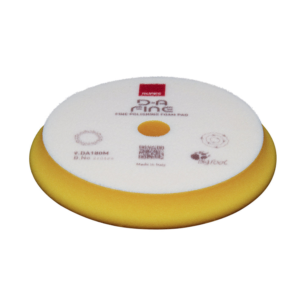 Rupes D-A Fine High Performance Fine Finishing Foam Pad Yellow 180mm