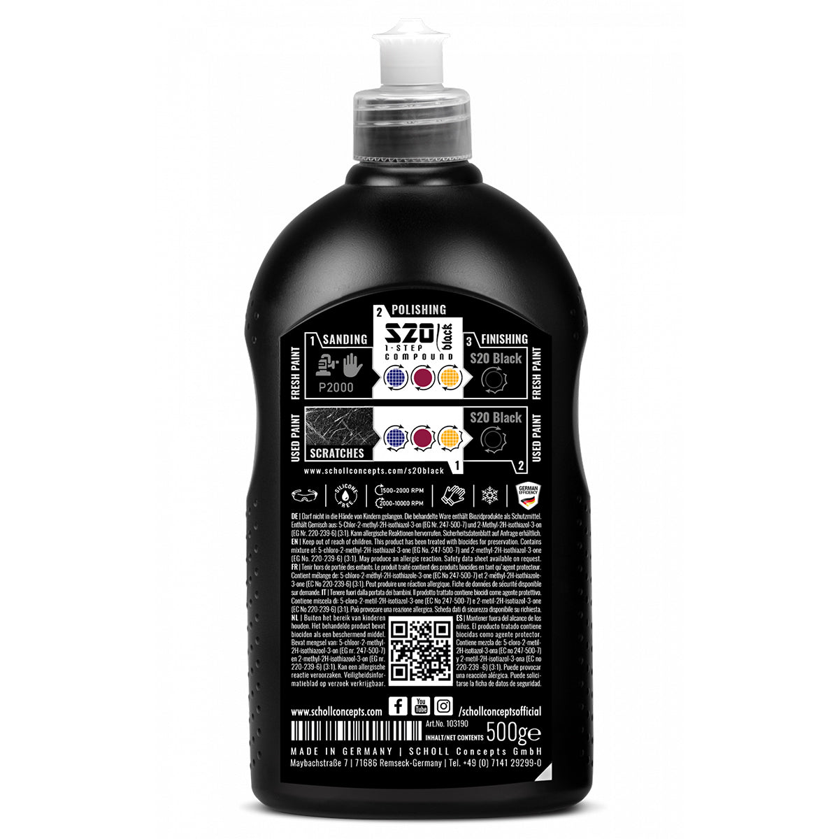 Scholl Concepts S20 Black 1-Step Compound