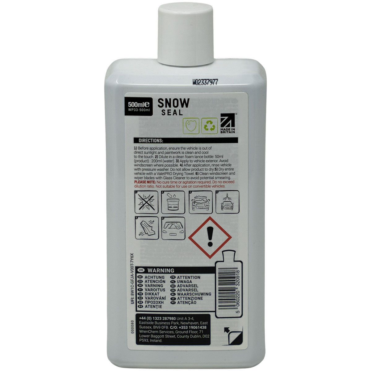 ValetPRO Snow Seal - SiO2 Protection 500ml