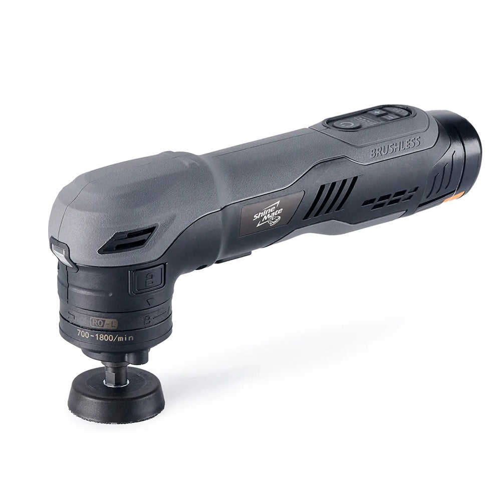 ShineMate EB210 Cordless Dual Action & Rotary Polisher Kit – Multi-Function Mini DA