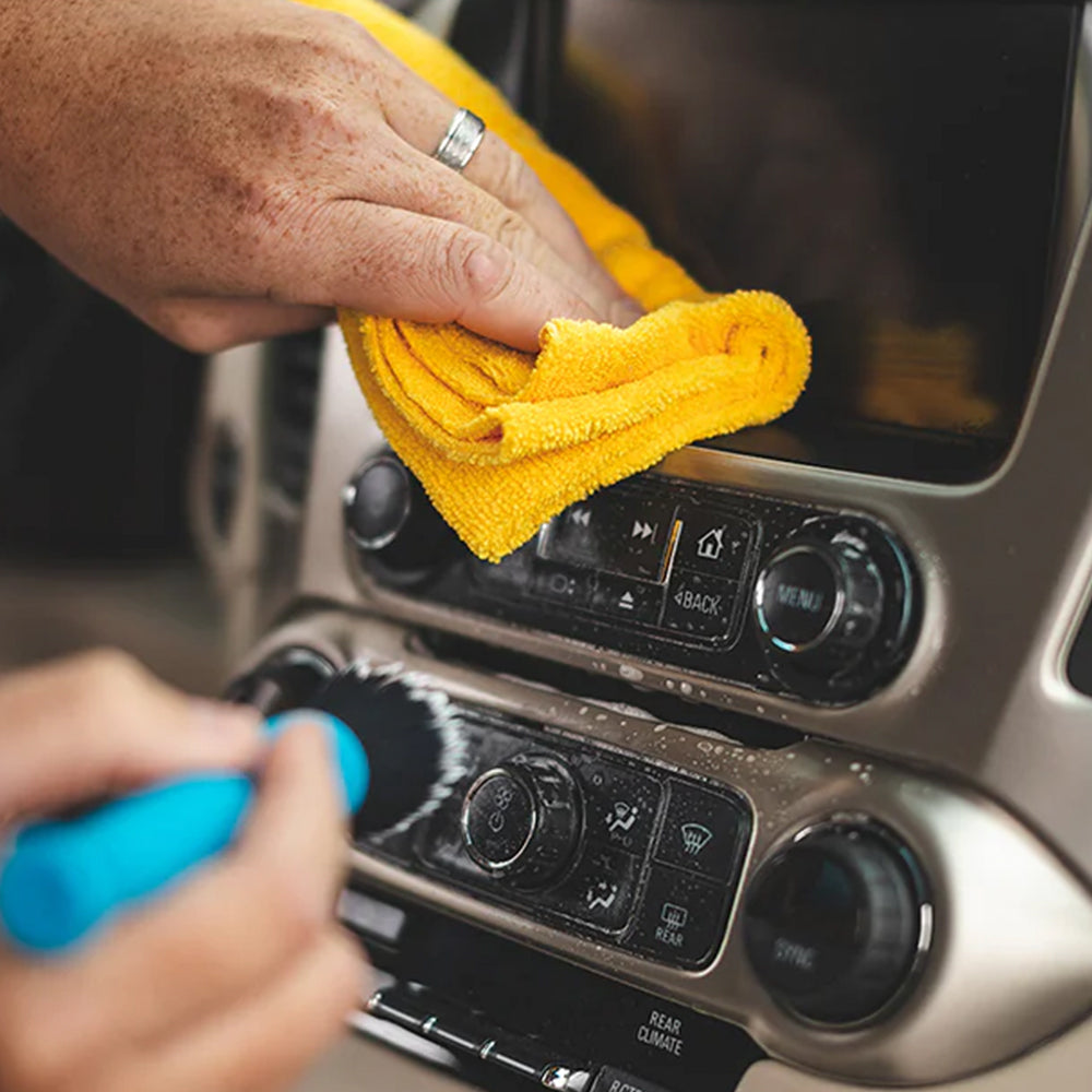 The Rag Company Edgeless 365 Premium 16 x 16 Microfiber Terry Towel - Gold