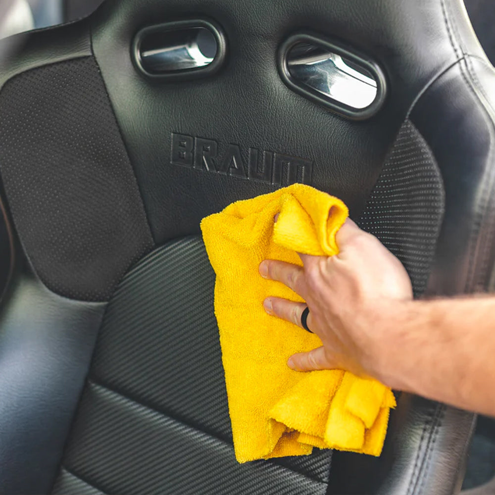 The Rag Company Edgeless 365 Premium 16 x 16 Microfiber Terry Towel - Gold