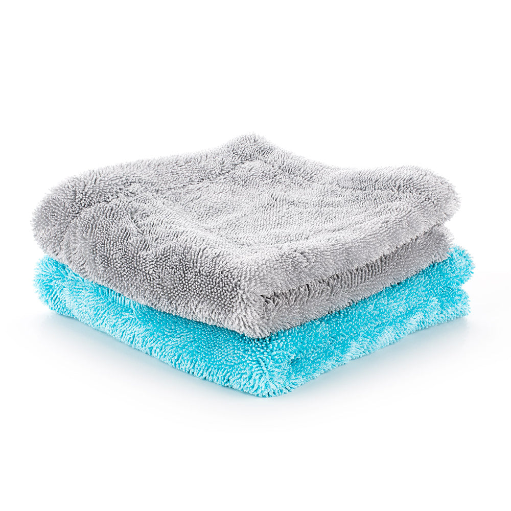 The Rag Company Liquid8R Twisted Loop Microfiber Drying Towel 16" x 16" (2 Pack)