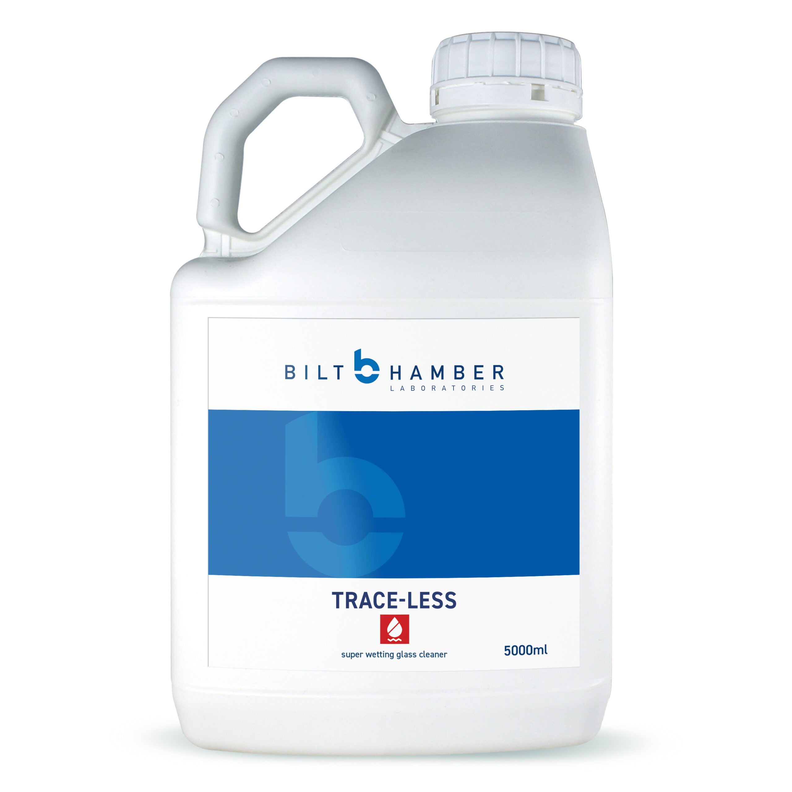 Bilt Hamber Trace-Less Super Wetting Glass Cleaner, 5 Litres.