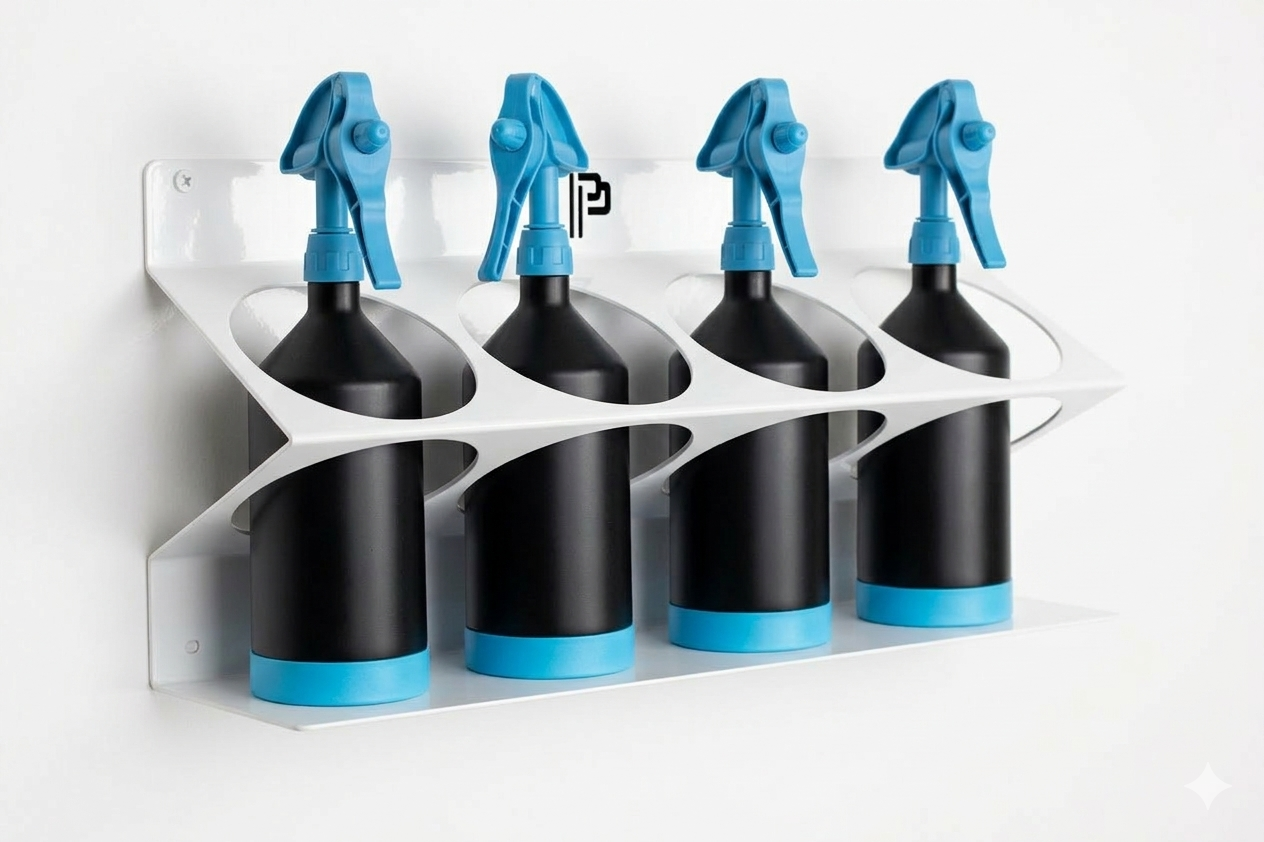Poka Premium Large Bottle Holder Up To 1.5 Litres - Glossy White