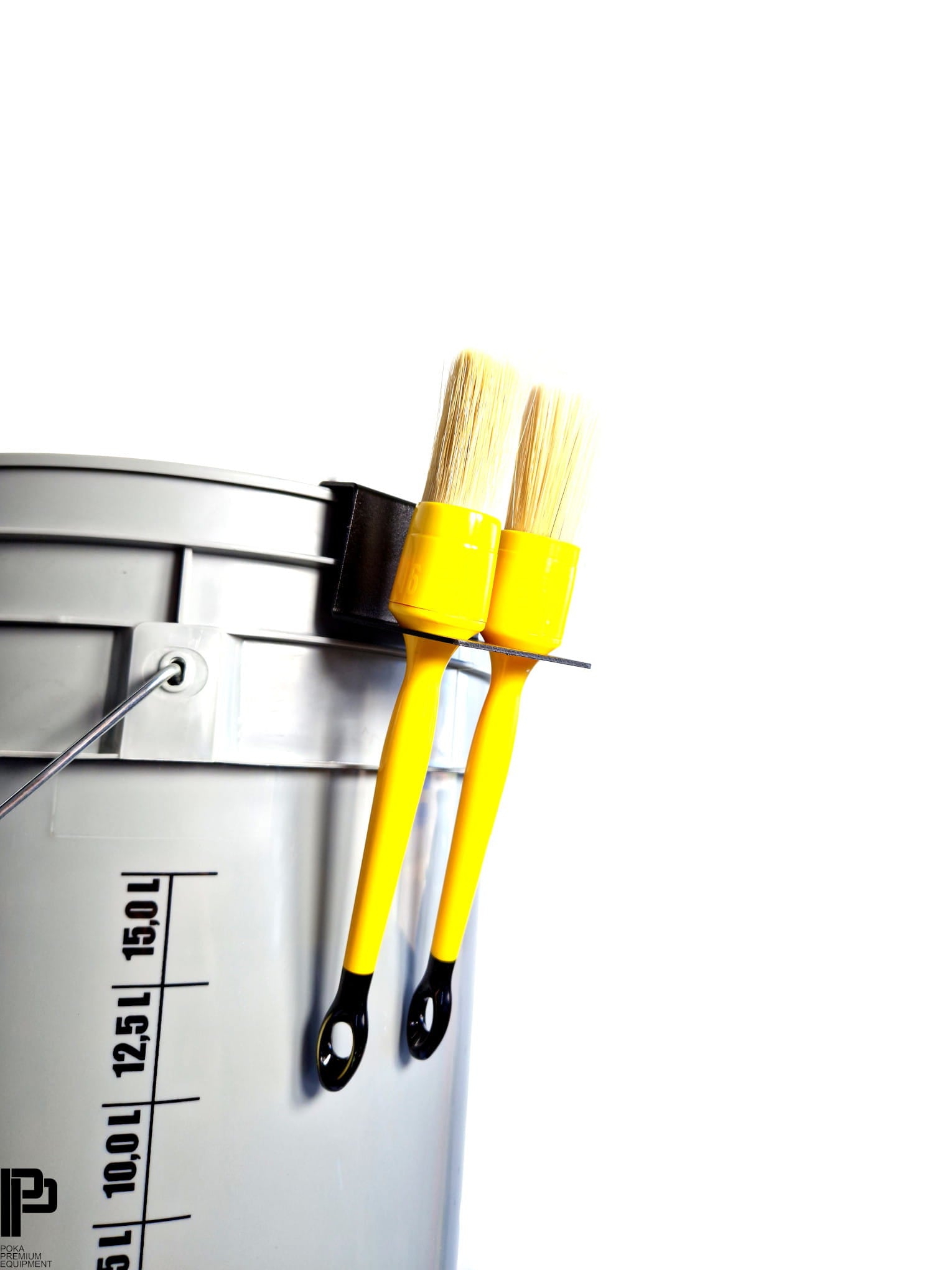 Poka Premium Bucket & Wall Mounted Brush Holder