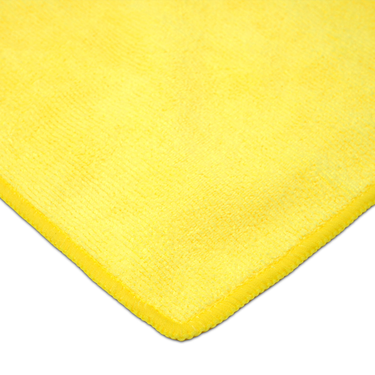 The Rag Company Edged 365 Premium All-Purpose 16 x 16 Microfiber Terry Towel - Yellow