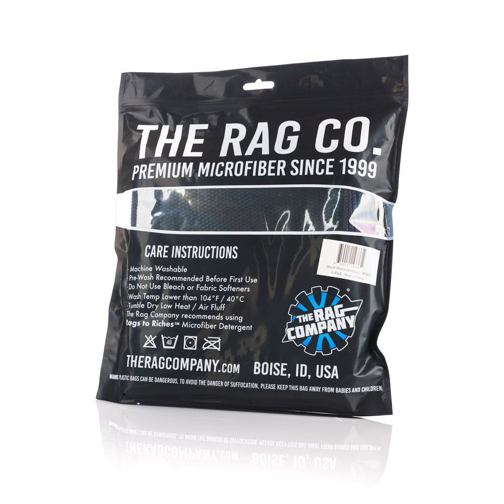 The Rag Company The Diamond Weave Glass & Window Towel 16 x 16