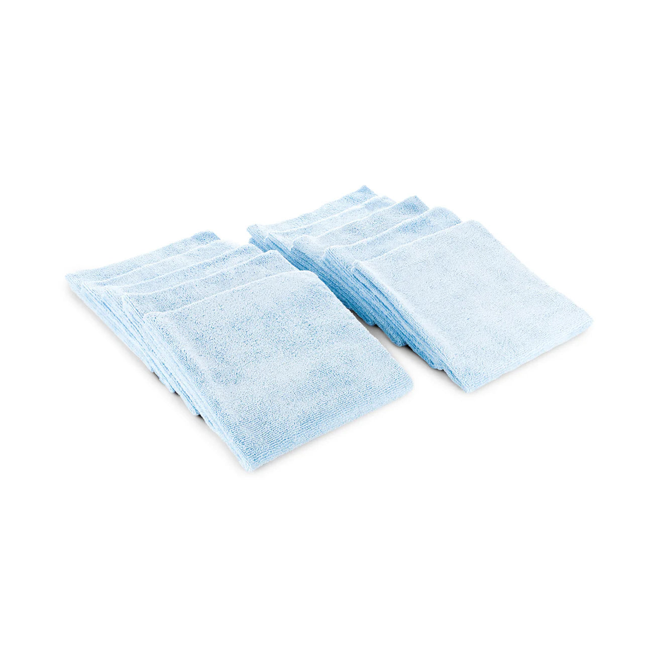 The Rag Company Edgeless 300 All-Purpose 16 x 16 70/30 Microfiber Terry Towel - Light Blue