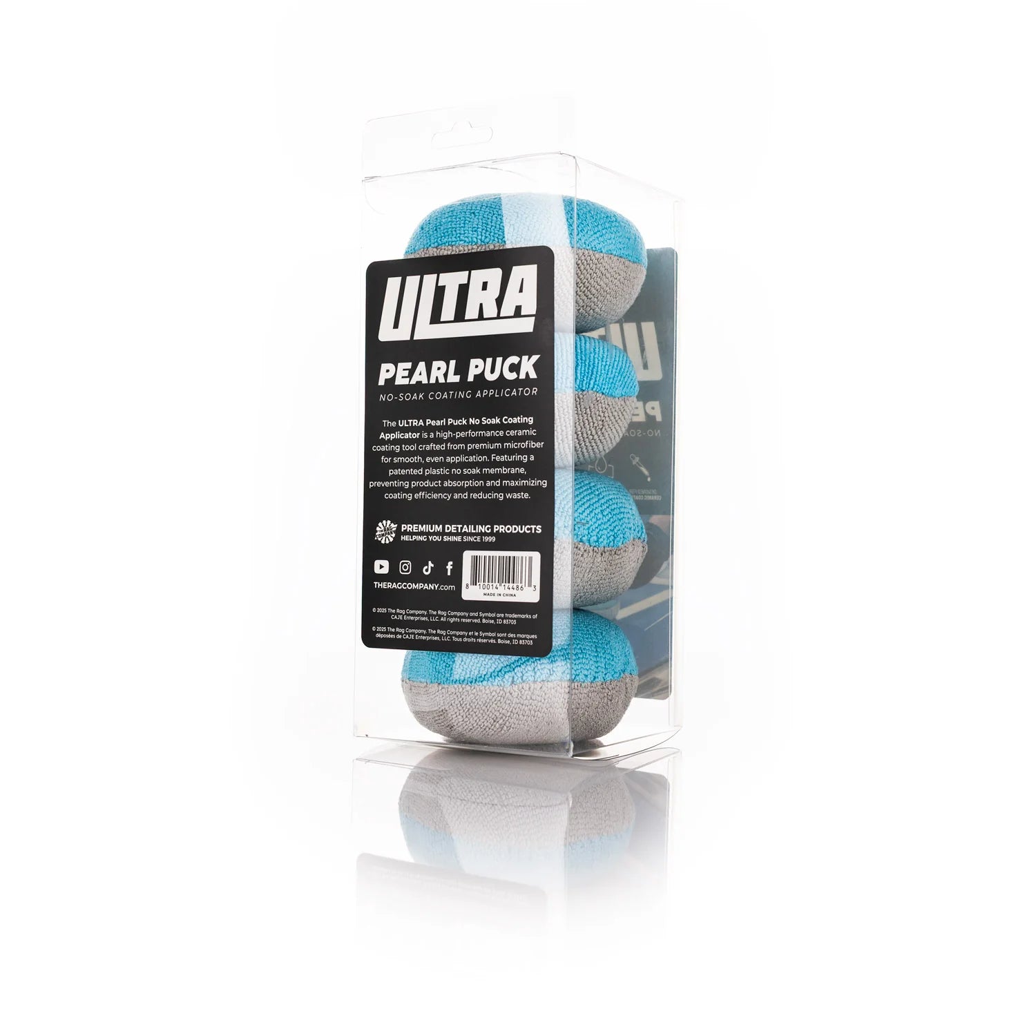The Rag Company Ultra No Soak Pearl Puck Applicator (4 Pack)