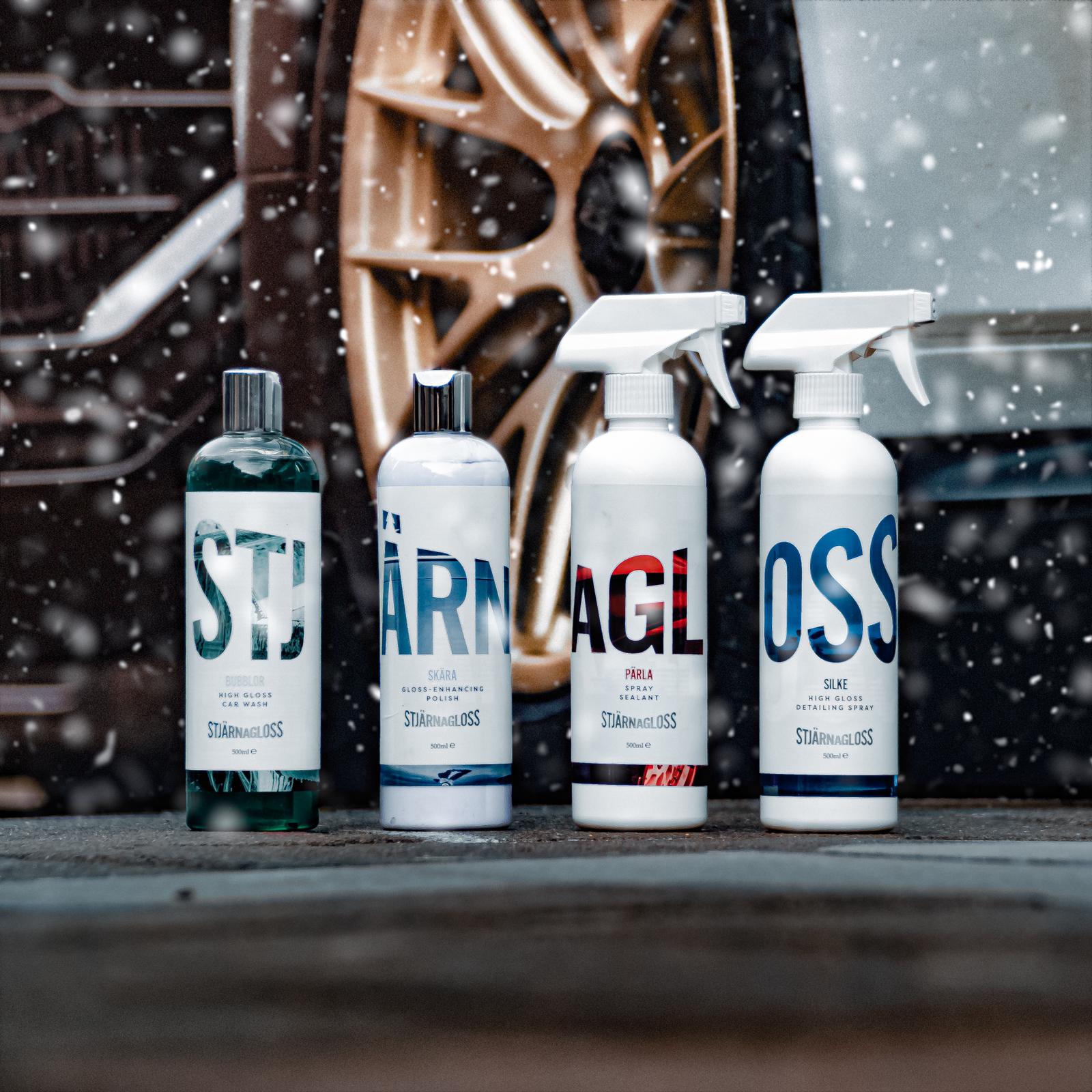 Stjarnagloss Core Four Kit - Shampoo, Polish, Sealant And Detailing Spray