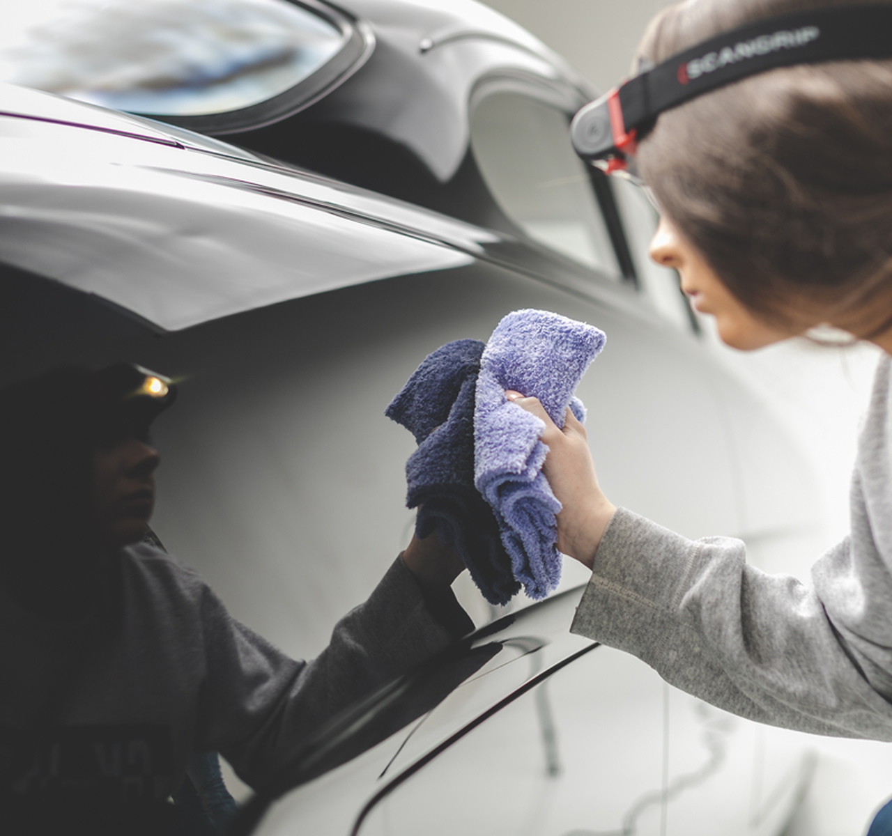 The Rag Company Eagle Edgeless 350 16 x 16 Plush Microfiber Towel