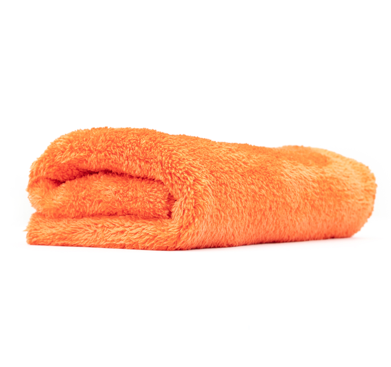 The Rag Company Eagle Edgeless 500 16 x 16 Plush Microfiber Towel - Orange