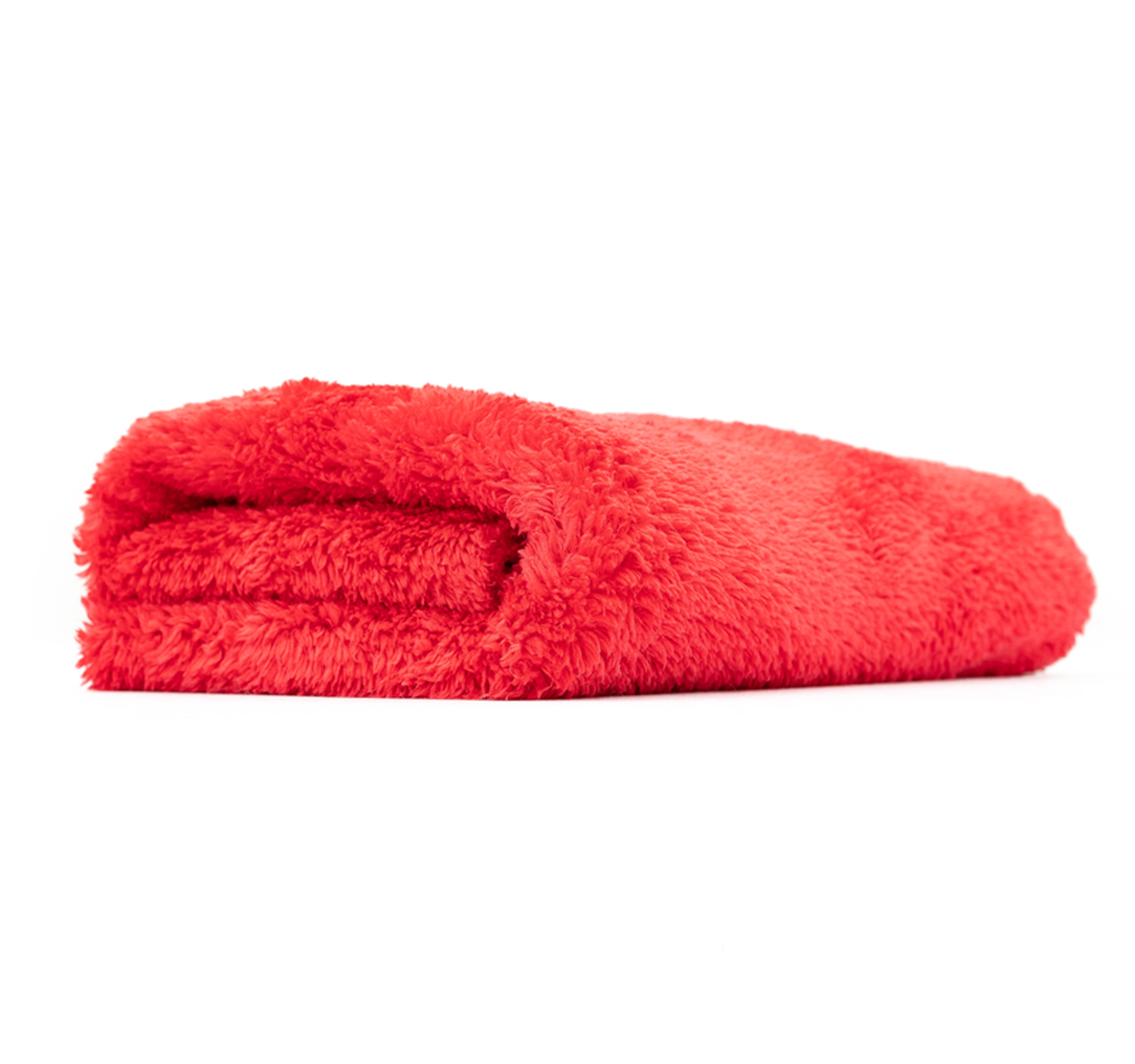 The Rag Company Eagle Edgeless 500 16 x 16 Plush Microfiber Towel - Red