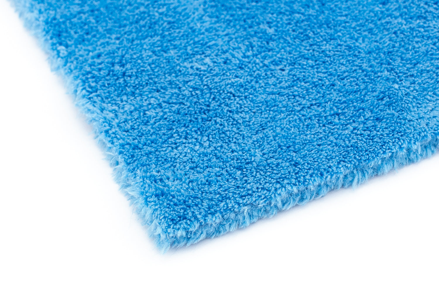 The Rag Company Eagle Edgeless 500 16 x 24 Plush Microfiber Towel - Blue