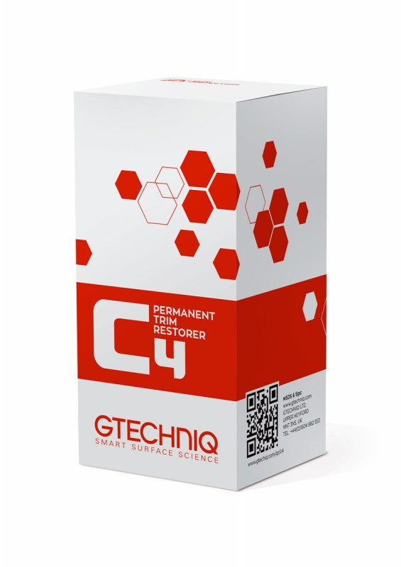 Gtechniq C4 Permanent Trim Restorer 30ml bottle – long-lasting plastic trim restorer UK