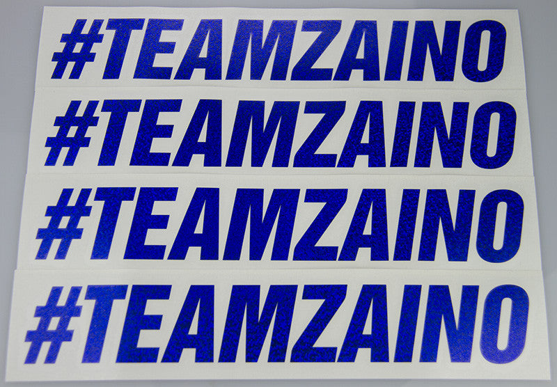 #TEAMZAINO Royal Blue Sequin Cut Vinyl Stickers - Various Sizes