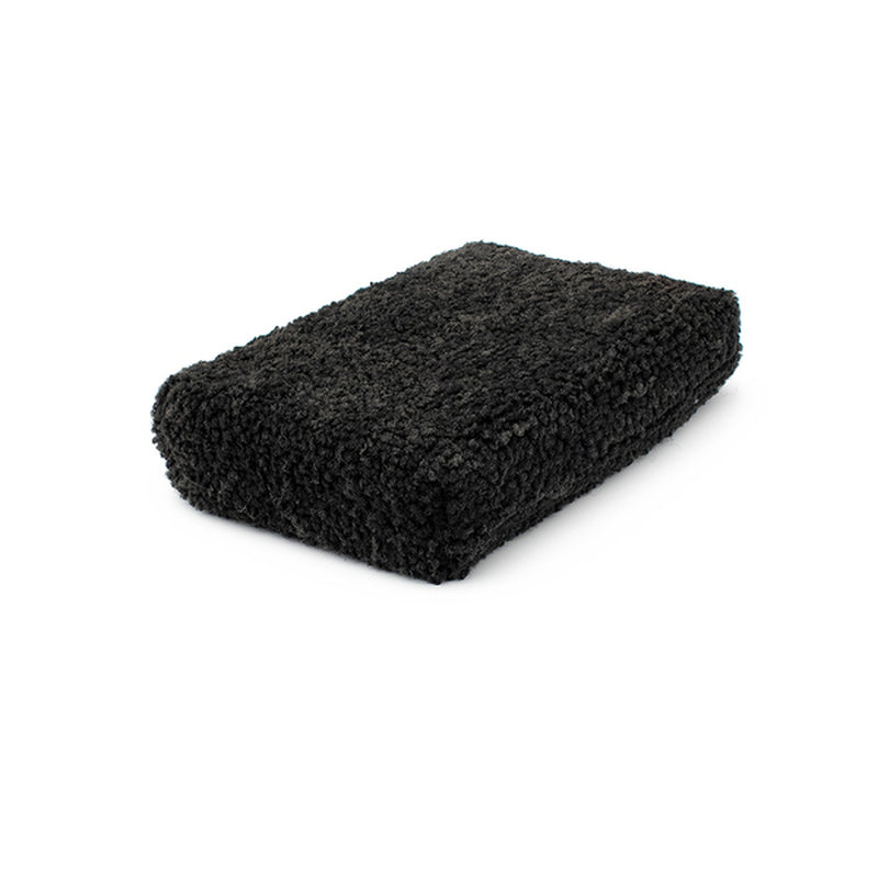 The Rag Company 3" x 5" Microfiber Terry Detailing Sponge Applicator - Black