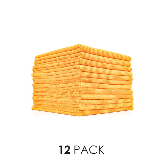 THE RAG COMPANY PEARL 16 X 16 EDGELESS PEARL MICROFIBER TOWEL - GREY OR ORANGE (12 Pack)