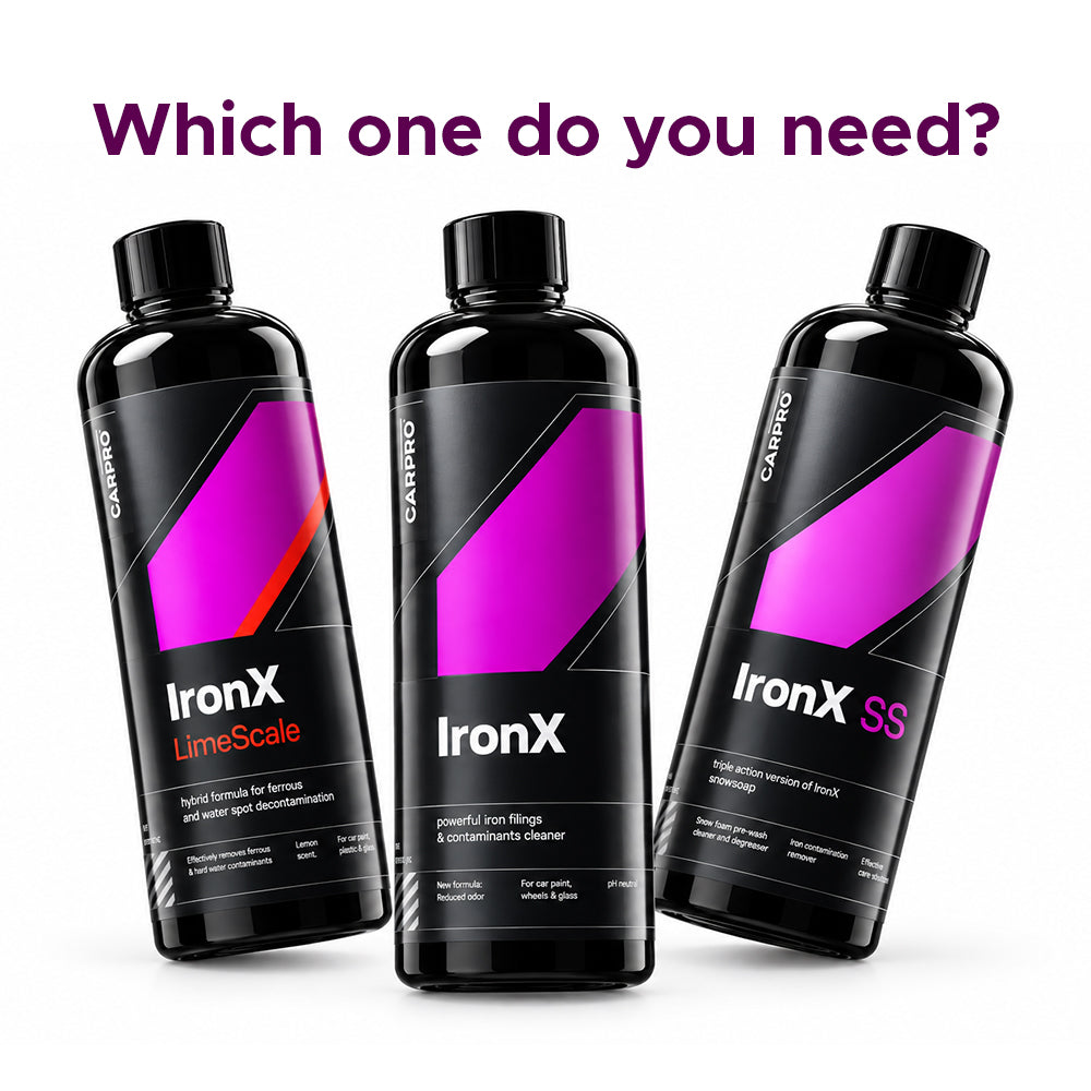 Which One Do You Need? The Ultimate Guide to CarPro IronX Products