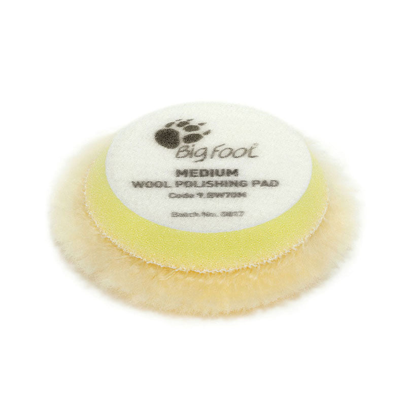 Rupes Yellow Medium Wool Polishing Pad - 50mm
