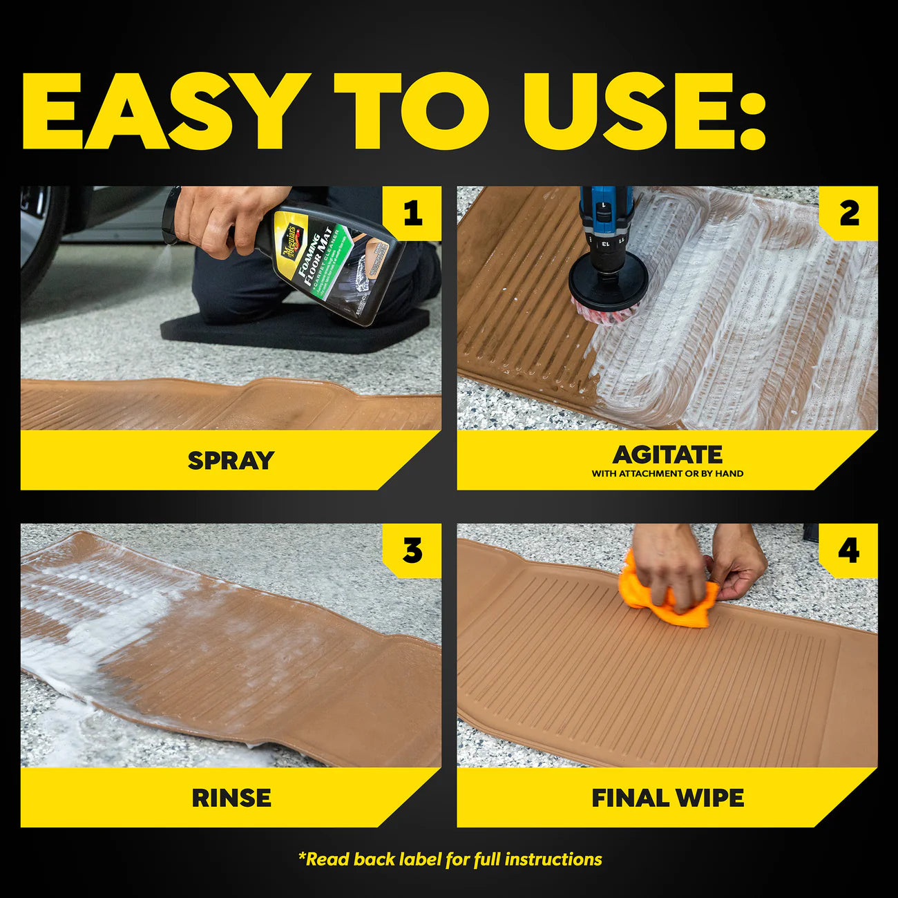 Meguiar's Foaming Floor Mat Cleaner + Floor Cleaner