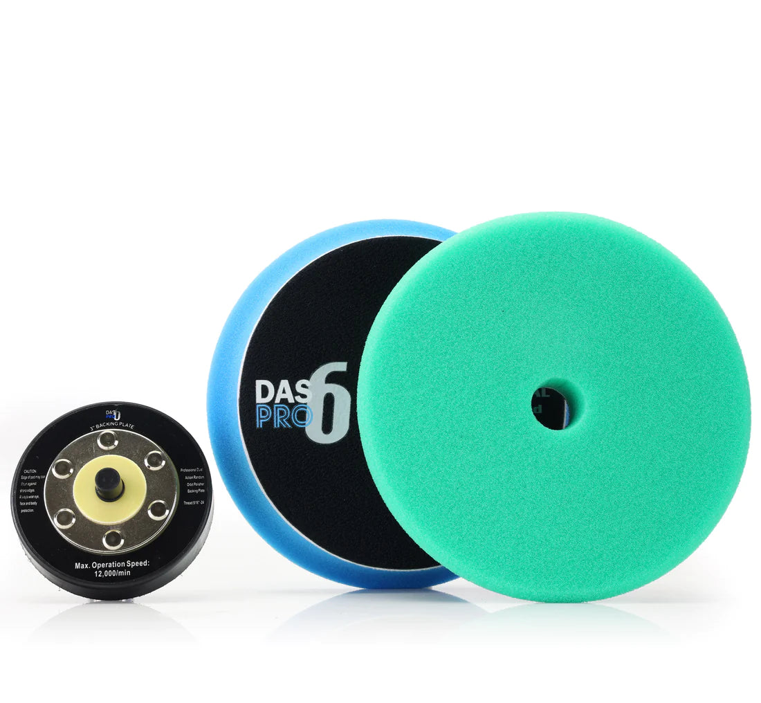 DAS-6 PRO PLUS V2 Dual Action Machine Polisher Kit – With Pads & Menzerna Compounds
