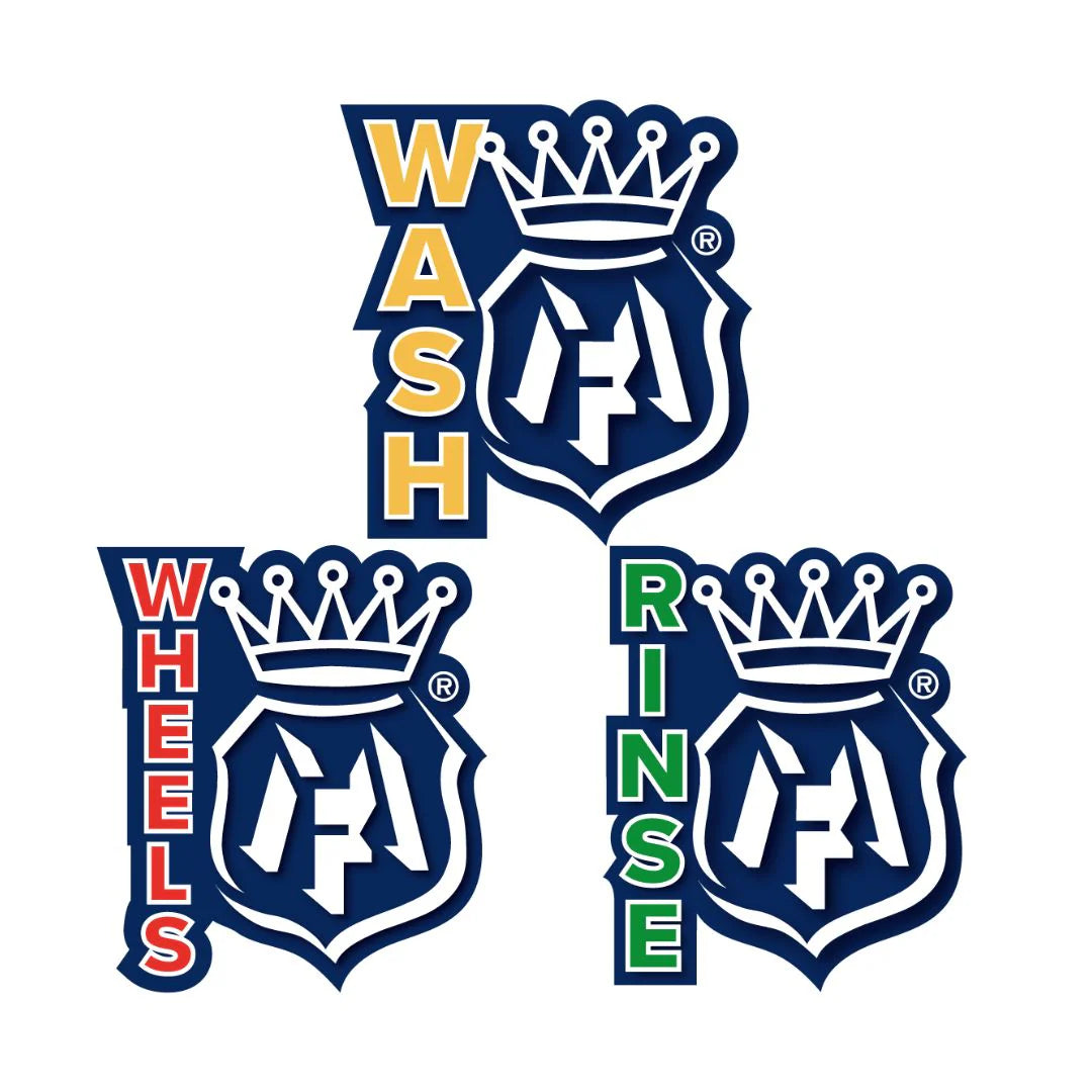 Labocosmetica Wash, Rinse and Wheels Detailing Bucket Stickers