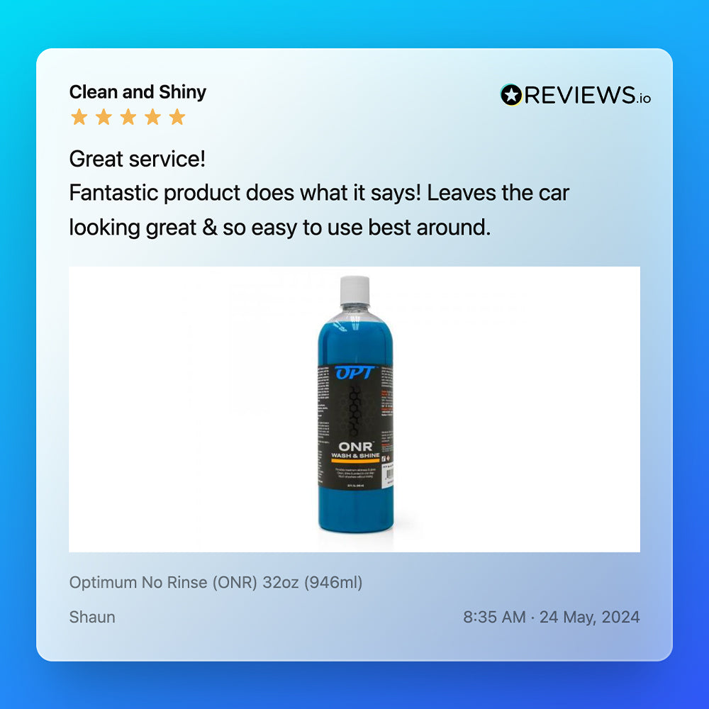 Optimum No Rinse (ONR) - Rinseless Wash