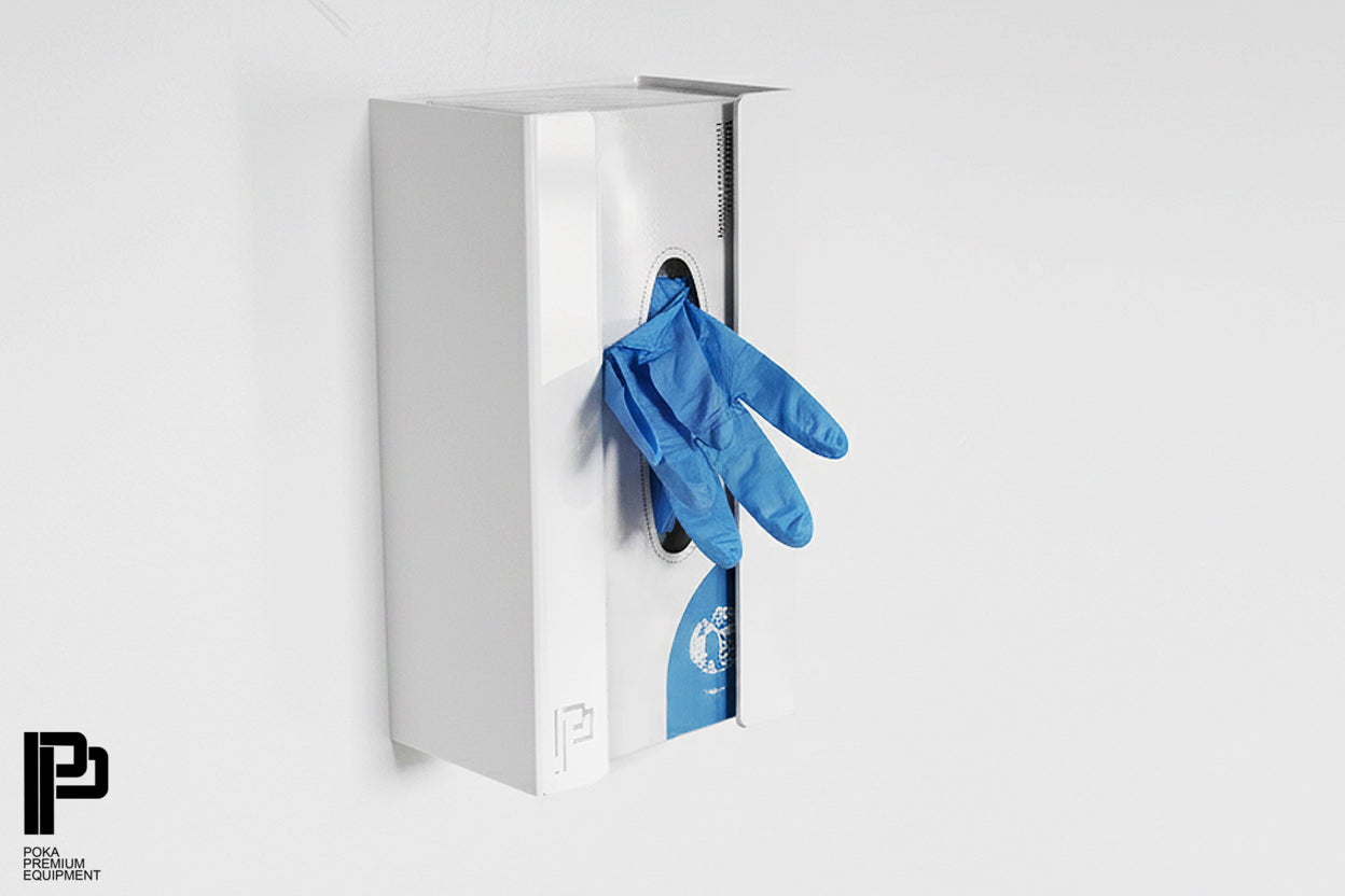 Poka Premium Glove Holder - Glossy White