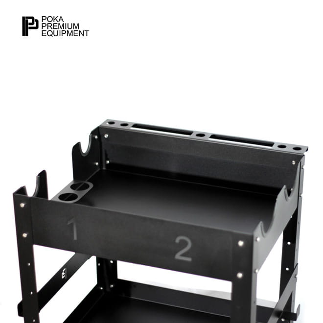Poka Premium Pro Detailing Trolley 3 Shelves