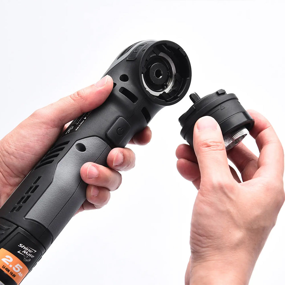 ShineMate EB210 Cordless Dual Action & Rotary Polisher Kit – Multi-Function Mini DA