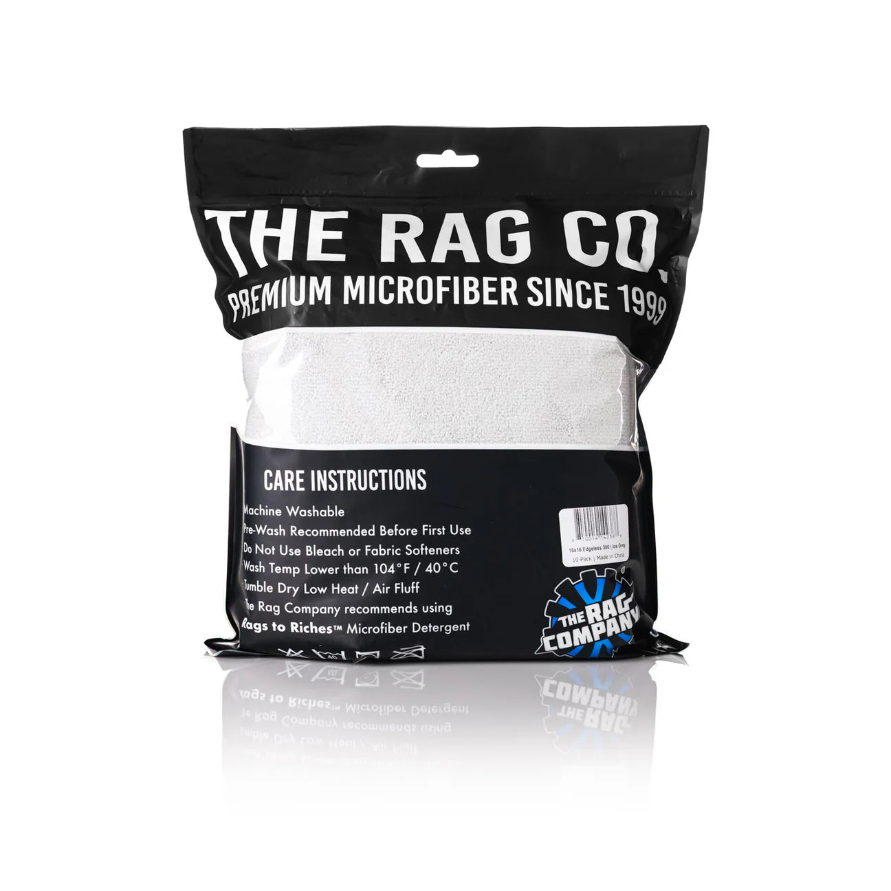 The Rag Company Edgeless 300 All-Purpose 16 x 16 70/30 Microfiber Terry Towel