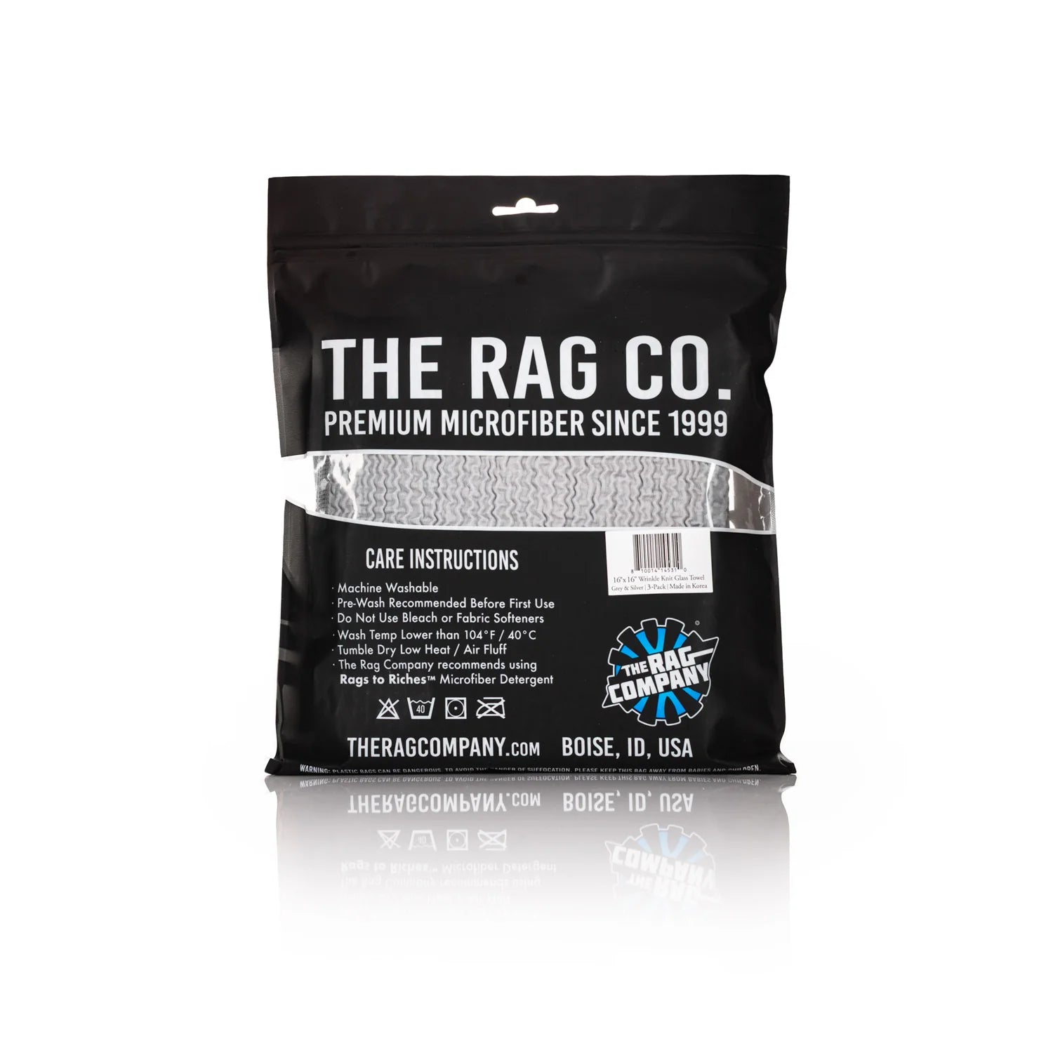 The Rag Company Wrinkle Glass Towel - 3 Pack