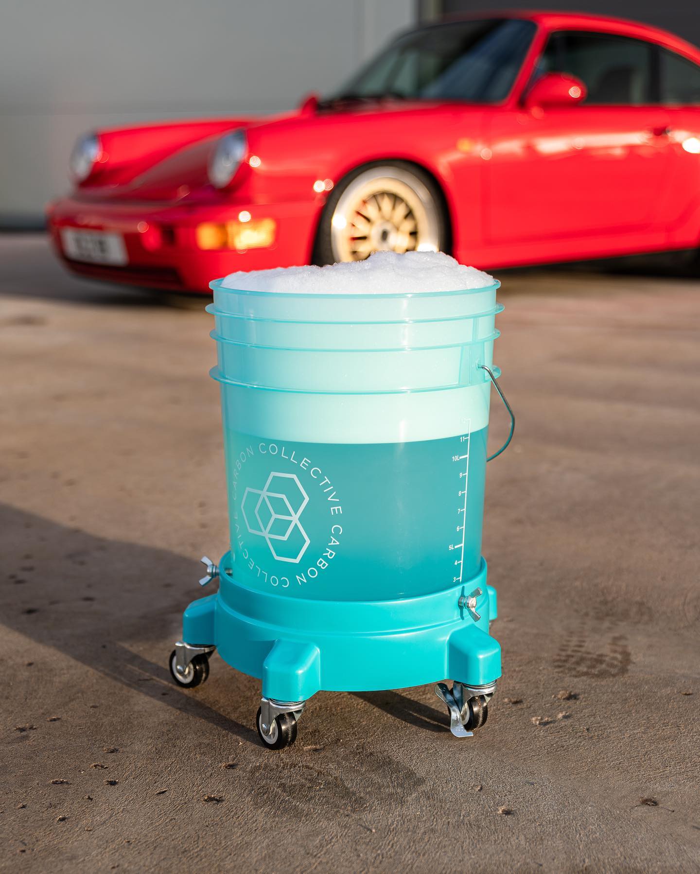 Carbon Collective Clear Teal Detailing Bucket