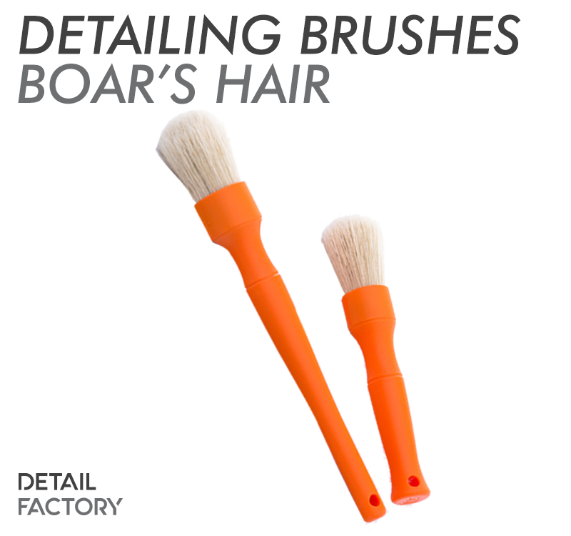 Detail Factory Orange Boar Hair Detailing Brush Set