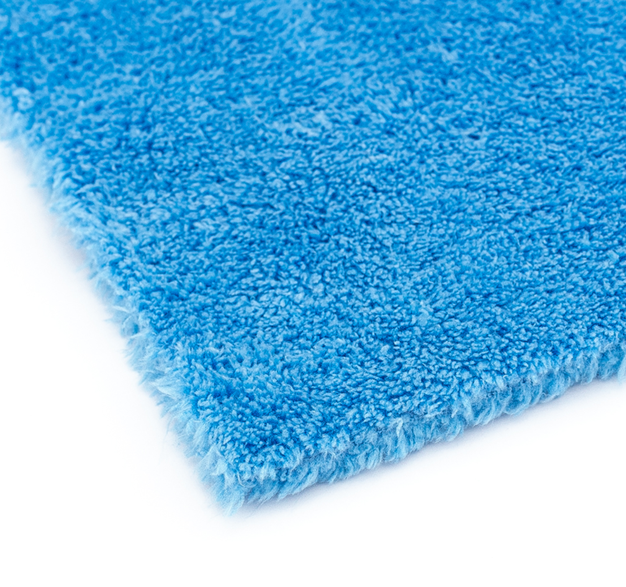 The Rag Company Eagle Edgeless 500 16 x 16 Plush Microfiber Towel - Blue (4 Pack)