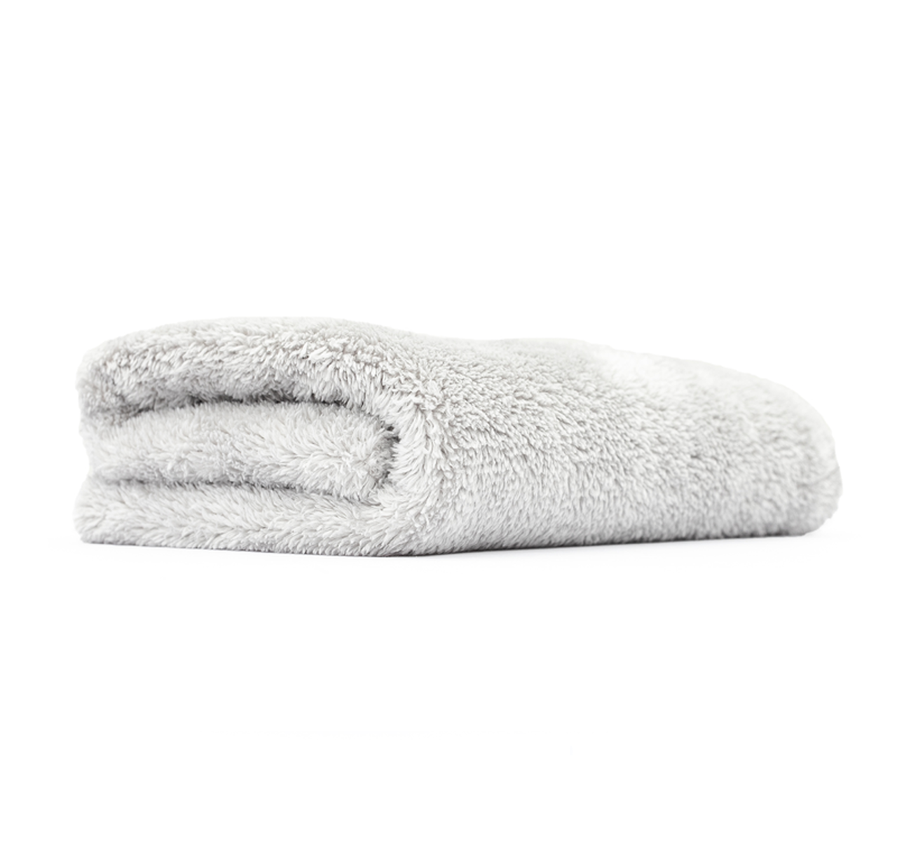 The Rag Company Eagle Edgeless 500 16 x 16 Plush Microfiber Towel - Light Grey