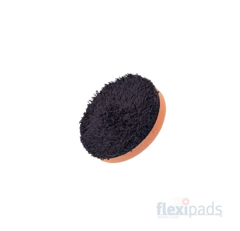 Flexipads 3" Short Pile Microfiber Black Cutting Pad (MGCB3)