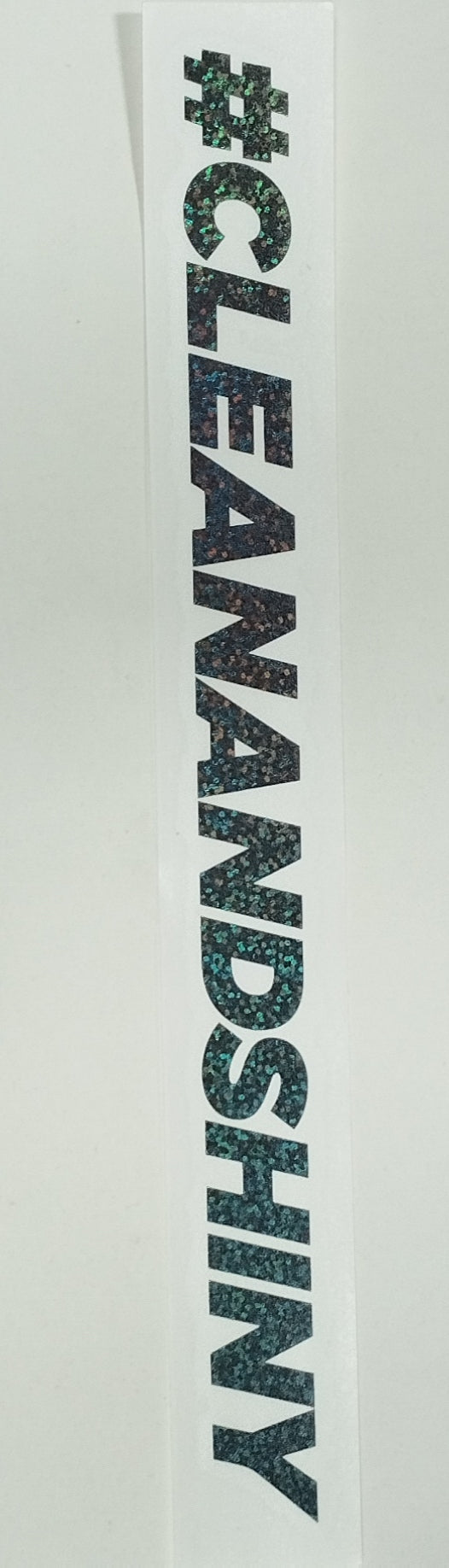 Clean and Shiny Hashtag Cut Vinyl Sticker (Various Colours + Sizes)